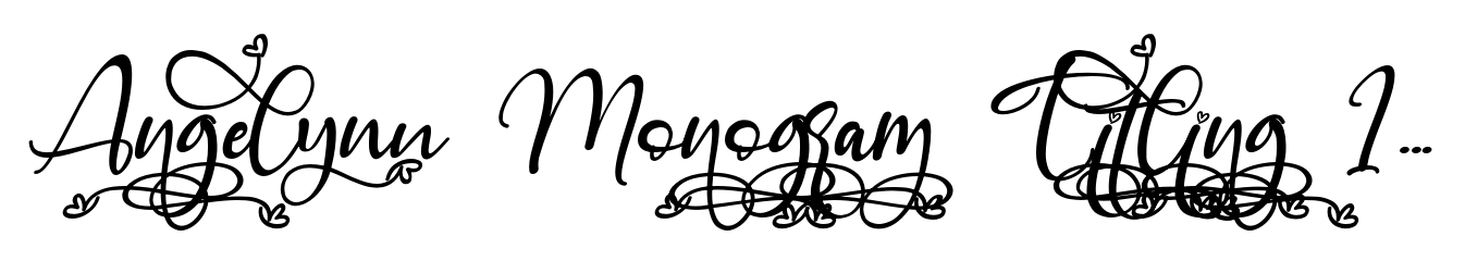 Angelynn Monogram Titling Italic